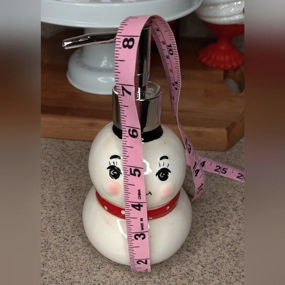 Johanna Parker Retro Conrad Snowman Christmas‎ Soap Pump Dispenser DISCONTINUED